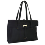 Camomilla Milano | Borsa Porta PC Nice Office Nera con Fiocco