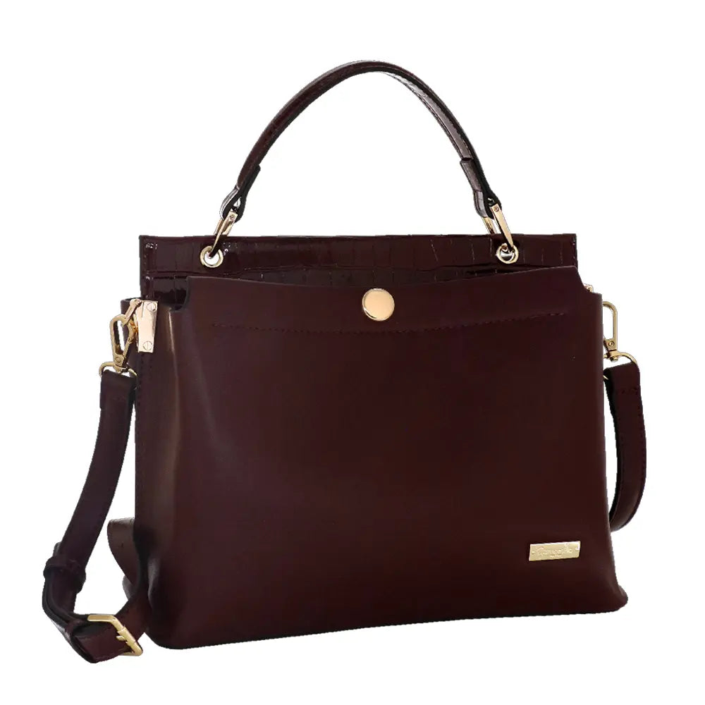 Camomilla Milano | Borsa a Mano Chic Jungle M | Animalier Bordeaux