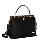Camomilla Milano | Borsa a Mano Chic Jungle M | Animalier Nero
