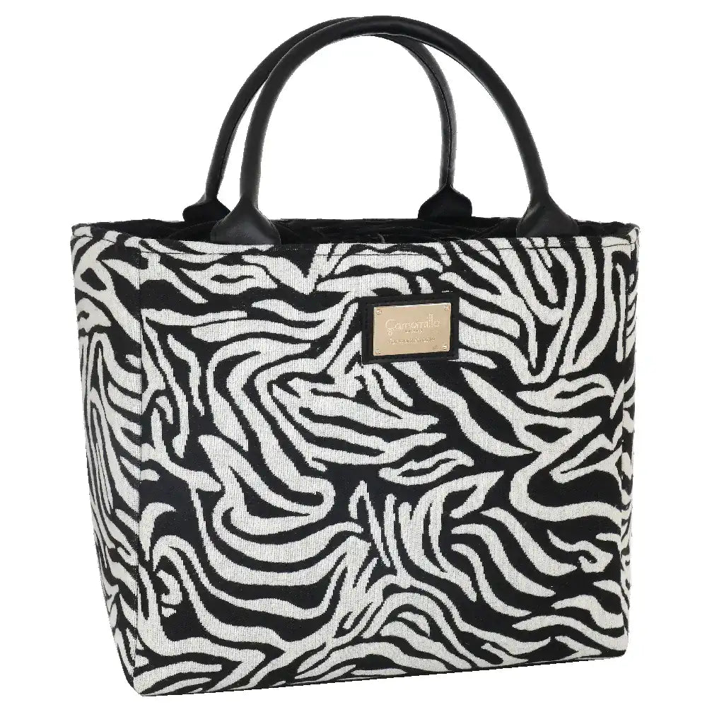 Camomilla Milano | Borsa a Mano L Lulu Nera | Zebra Tapestry
