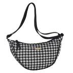 Camomilla Milano | Tracolla M Lulu Nera | Pied de Poule Tapestry