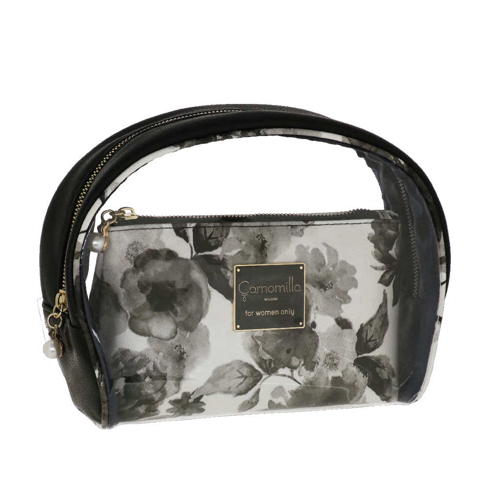 Camomilla Milano | Set Trousse Ice Queen | Stampa Rose Bianche e Nere
