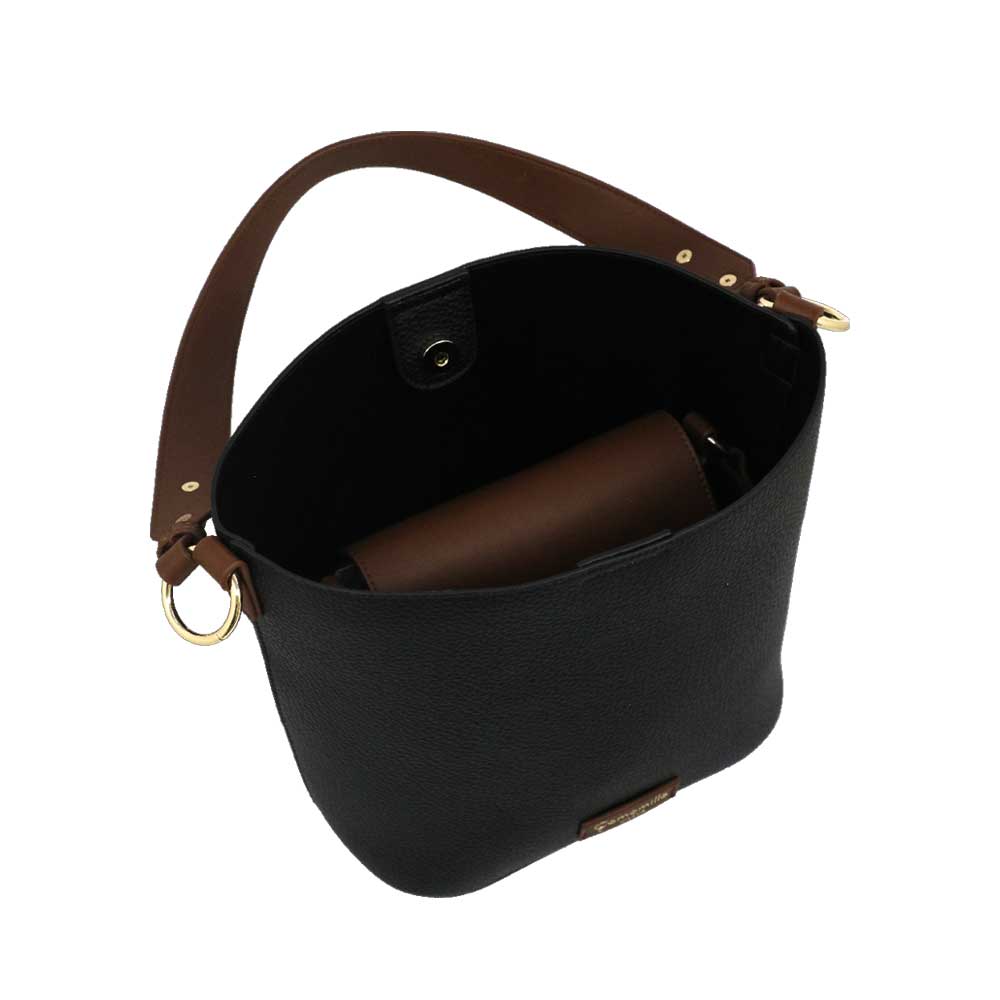 Camomilla Milano | Bag in Bag Bree M Nera con Dettagli a Contrasto