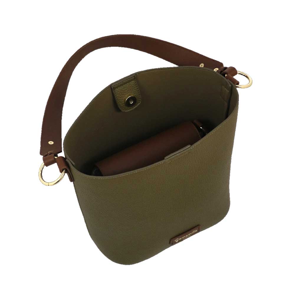 Camomilla Milano | Bag in Bag Bree M Verde con Dettagli a Contrasto