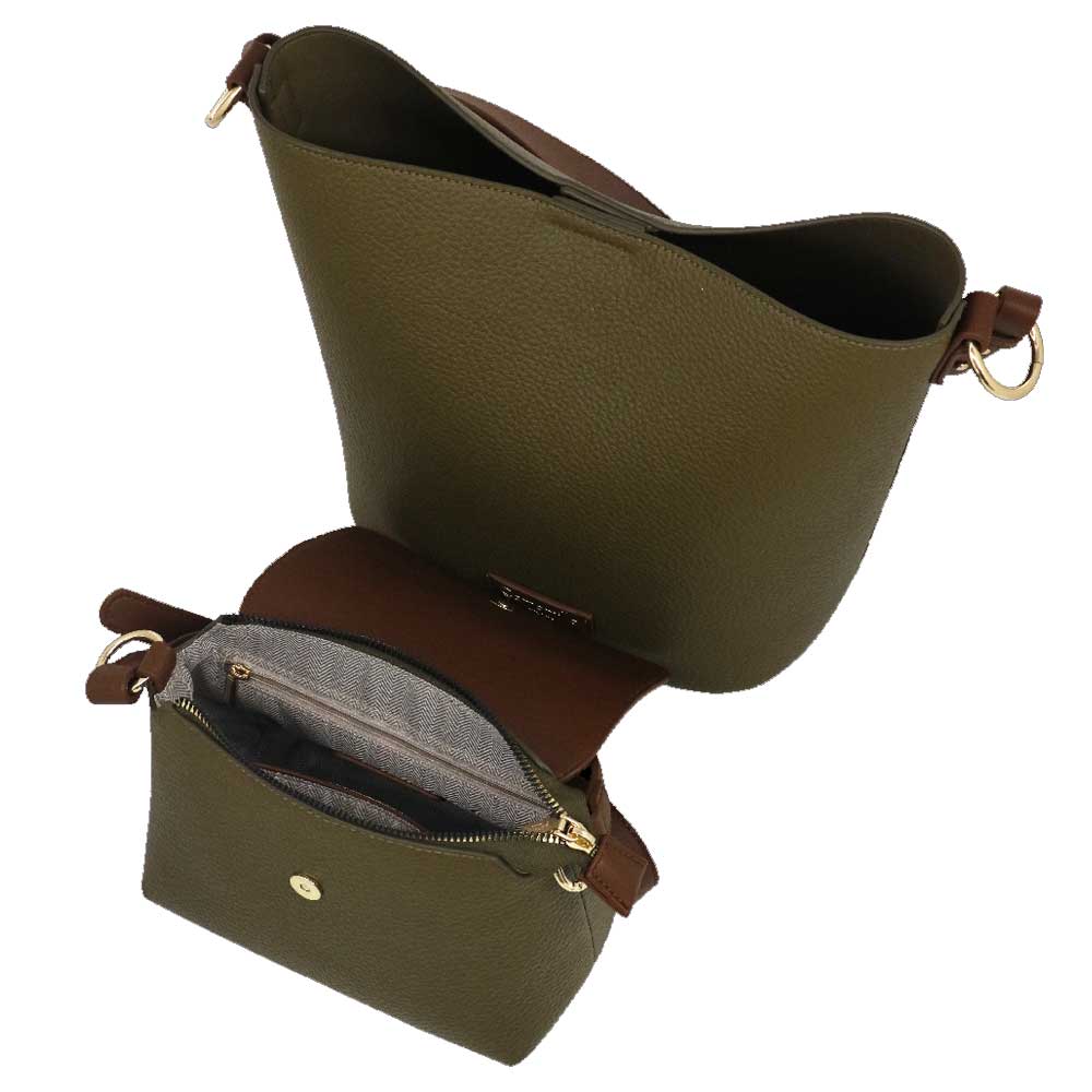 Camomilla Milano | Bag in Bag Bree M Verde con Dettagli a Contrasto