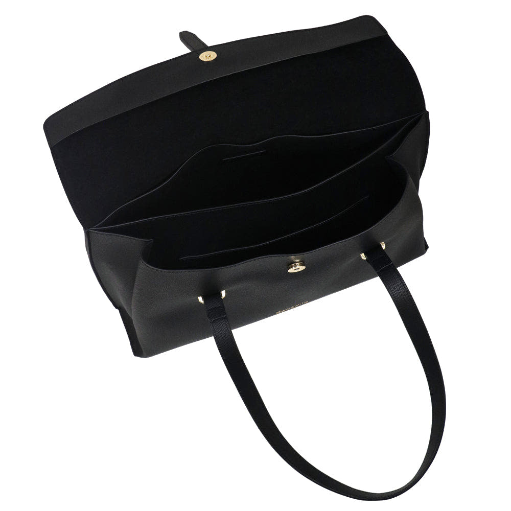 Camomilla Milano | Borsa Porta PC Nice Office Nera con Fiocco