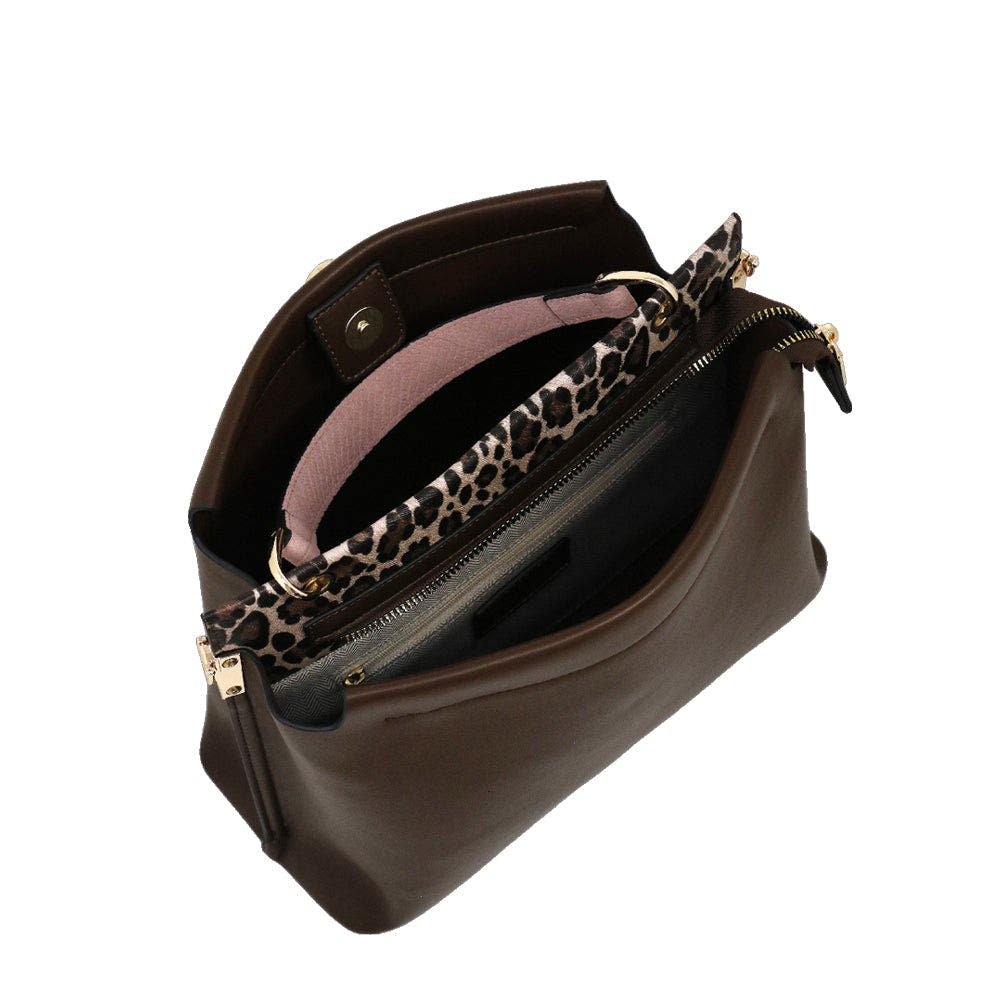 Camomilla Milano | Borsa a Mano Chic Jungle M | Stampa Animalier