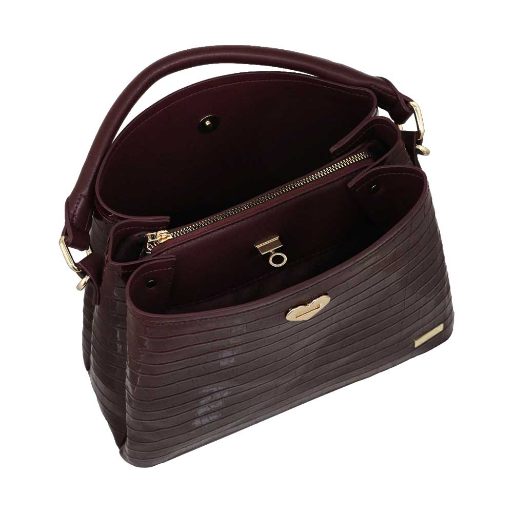 Camomilla Milano | Borsa a Mano Jill Bordeaux con Cuore