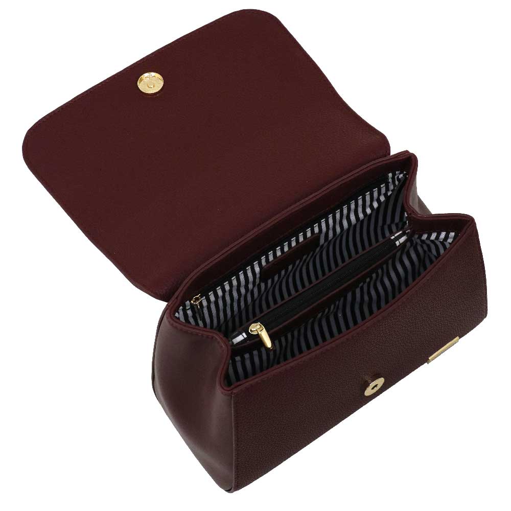 Camomilla Milano | Borsa a Mano Ottavia Burgundy con Fibbia