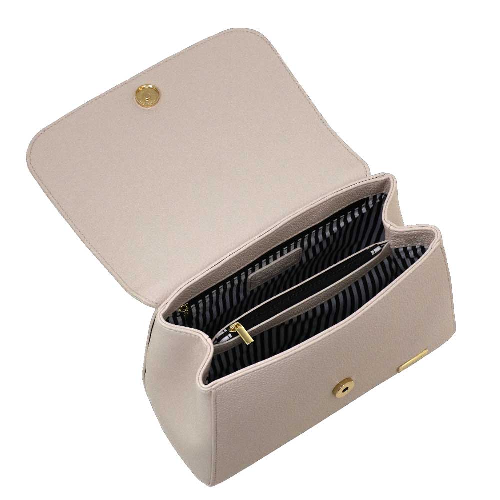 Camomilla Milano | Borsa a Mano Ottavia Off White con Fibbia