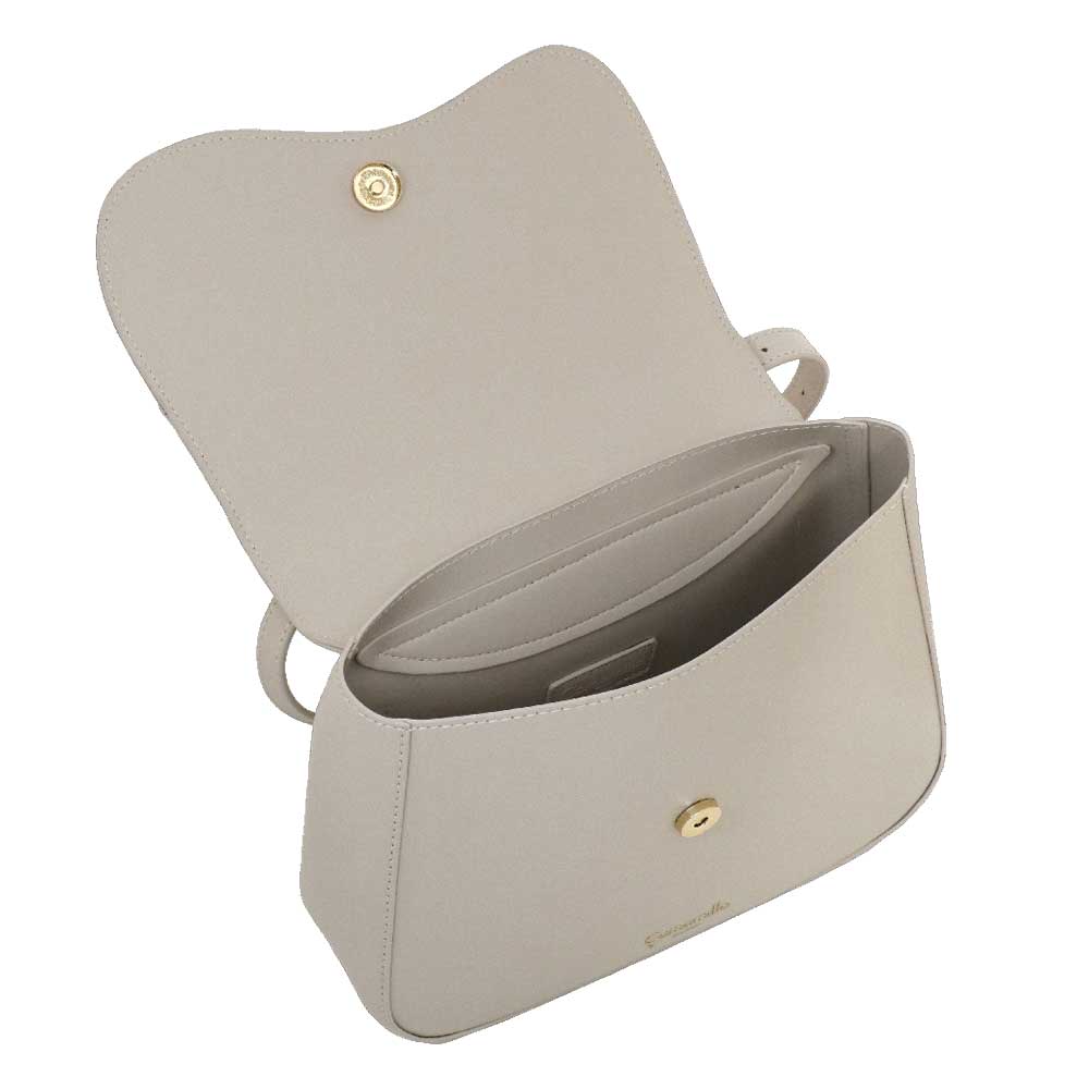 Camomilla Milano | Borsa Tracolla Emma Off White Effetto Camoscio