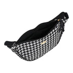 Camomilla Milano | Tracolla M Lulu Nera | Pied de Poule Tapestry