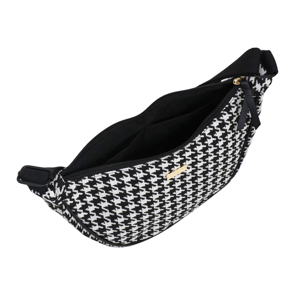 Camomilla Milano | Tracolla M Lulu Nera | Pied de Poule Tapestry