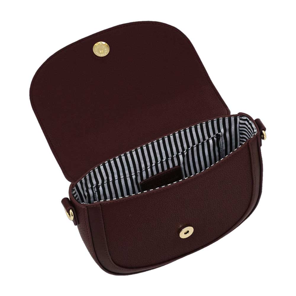 Camomilla Milano | Tracolla Ottavia S Burgundy con Fibbia Metallica