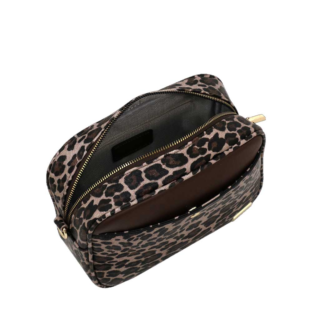 Camomilla Milano | Camera Bag Chic Jungle | Stampa Animalier Marrone