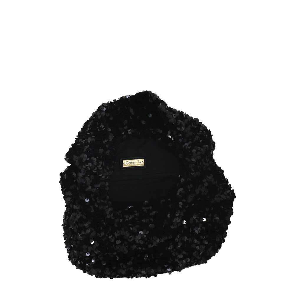 Camomilla Milano | Pochette Petite Shine Nera in Paillettes