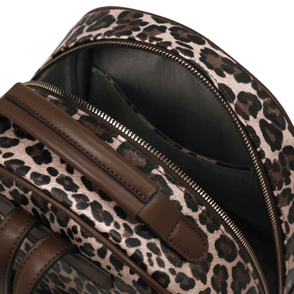 Camomilla Milano | Zaino Chic Jungle | Stampa Animalier Marrone