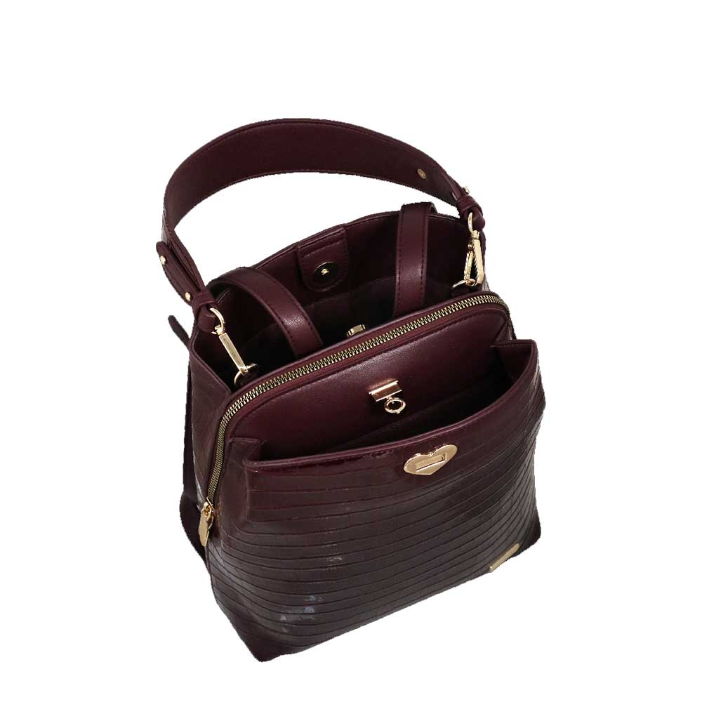 Camomilla Milano | Zaino Jill Bordeaux con Cuore