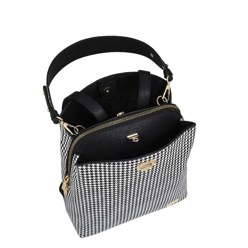 Camomilla Milano | Zaino Jill Pied de Poule con Cuore