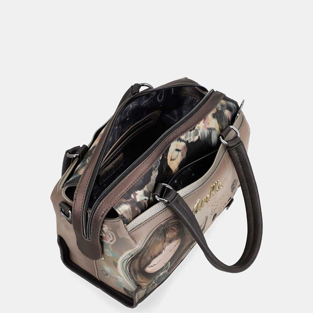 Anekke Borsa a Mano Media Real | Doppia Portabilità | Multi-Tasca