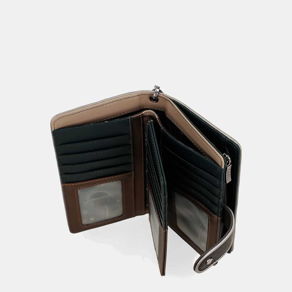Anekke Portafoglio Grande RFID | Collezione Real | Con Impugnatura