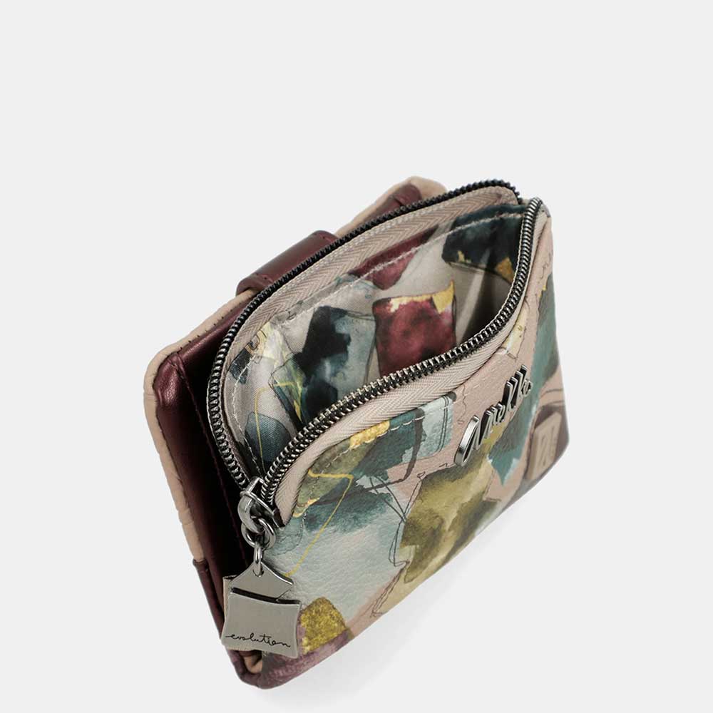 Anekke Portafoglio Piccolo Flessibile RFID | Collezione Evolution