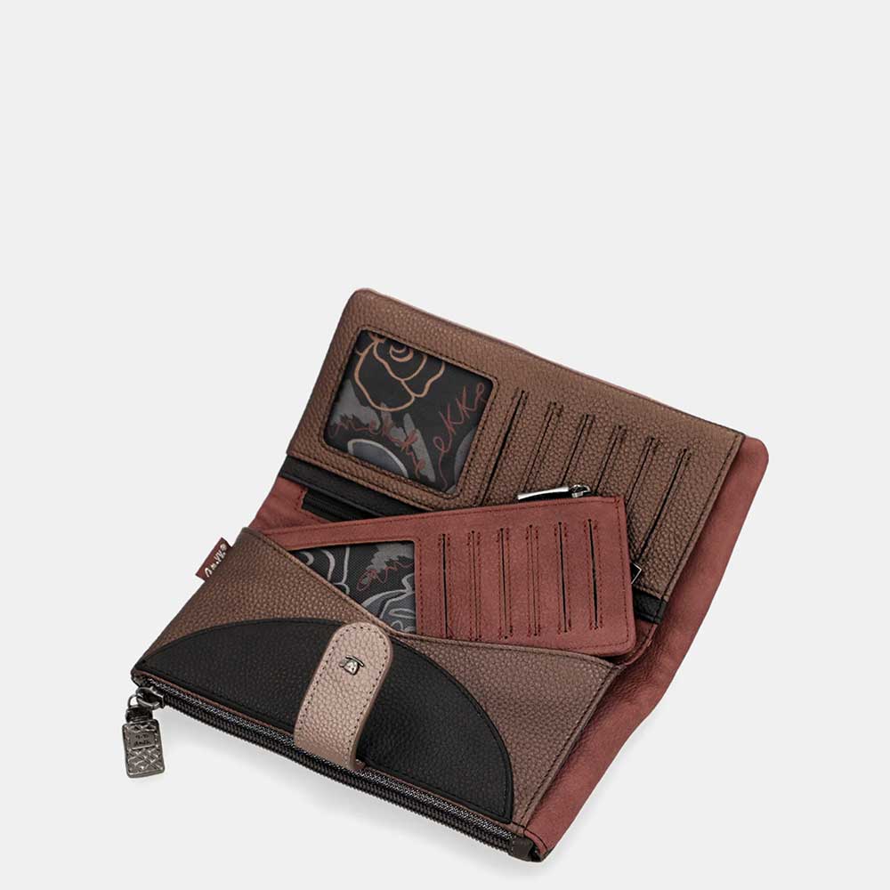 Anekke Portafoglio Grande Flessibile RFID | Collezione Mademoiselle