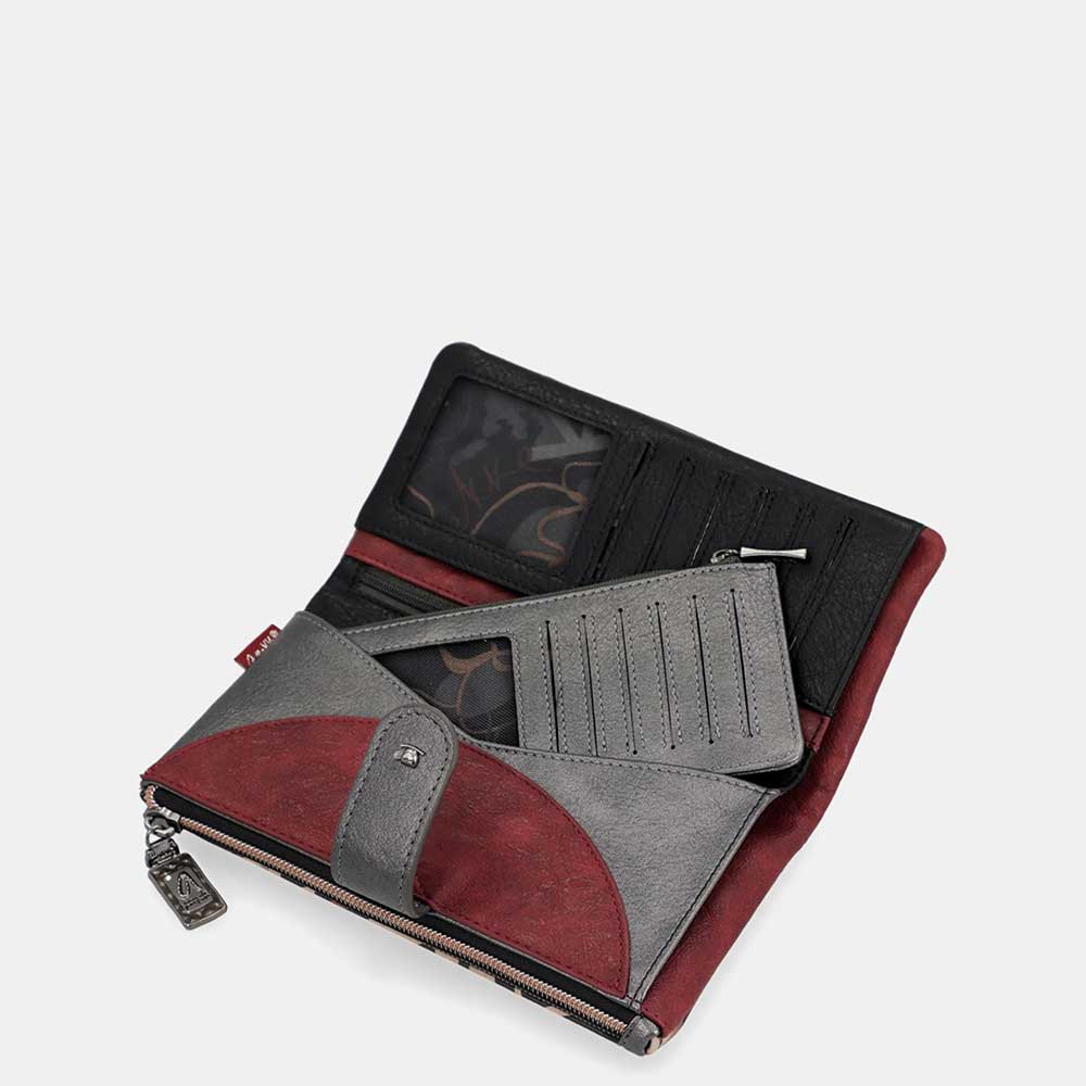 Anekke Portafoglio Grande Flessibile RFID | Collezione Parisian