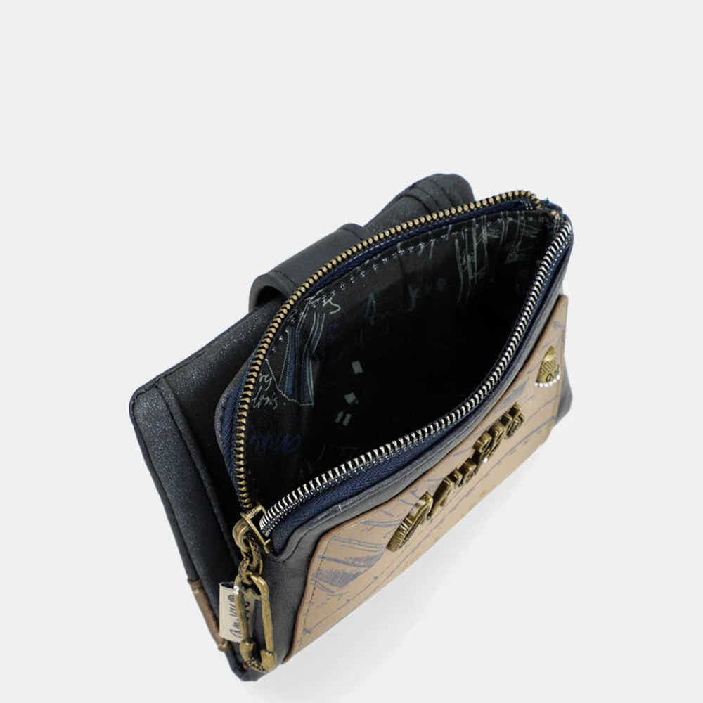 Anekke Portafoglio Piccolo Flessibile RFID | Collezione Studio