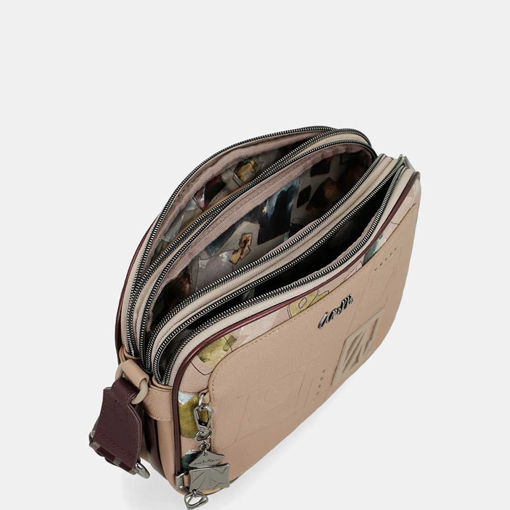 Anekke Tracolla Media 3 Scomparti | Collezione Evolution | Organizzata