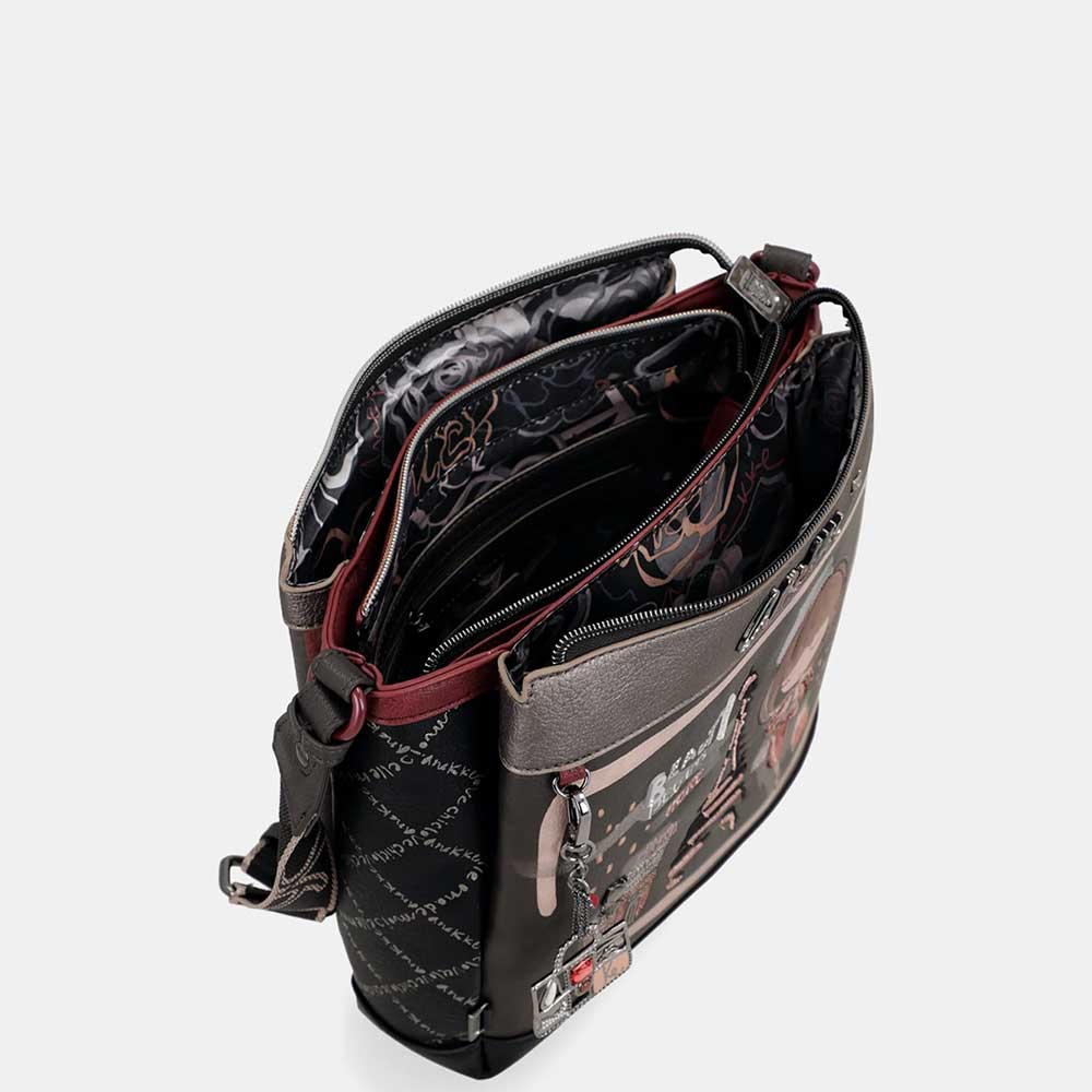 Anekke Tracolla Media 3 Scomparti | Collezione Mademoiselle | Organizzata