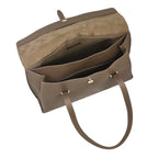 Camomilla Milano | Borsa Porta PC Nice Office Taupe con Fiocco