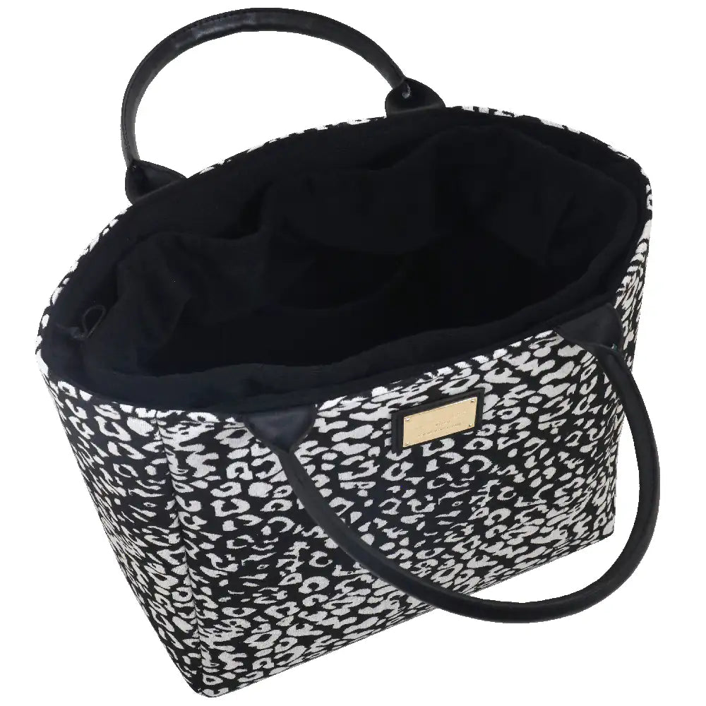 Camomilla Milano | Borsa a Mano L Lulu Nera | Stampa Leopardata Tapestry