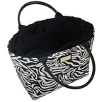 Camomilla Milano | Borsa a Mano L Lulu Nera | Zebra Tapestry