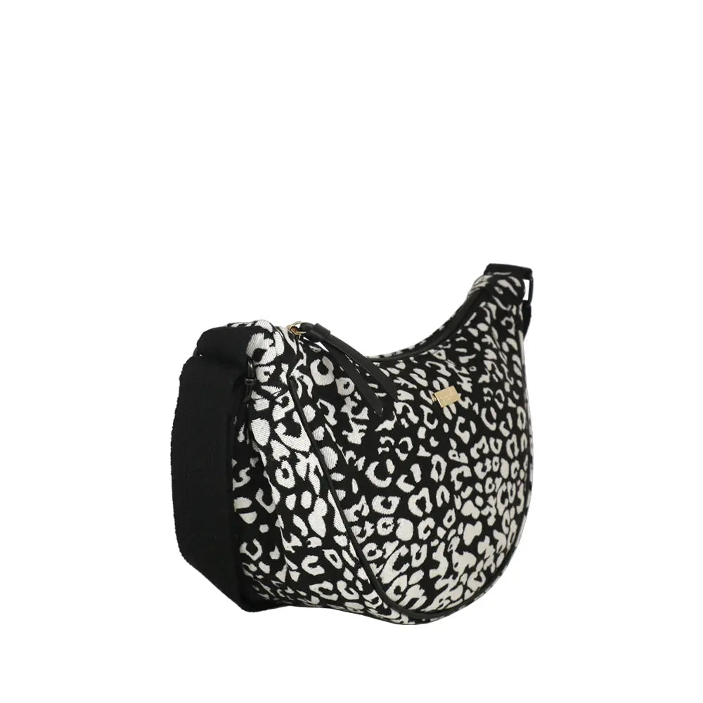 Camomilla Milano | Tracolla M Lulu Nera | Stampa Leopardata Tapestry