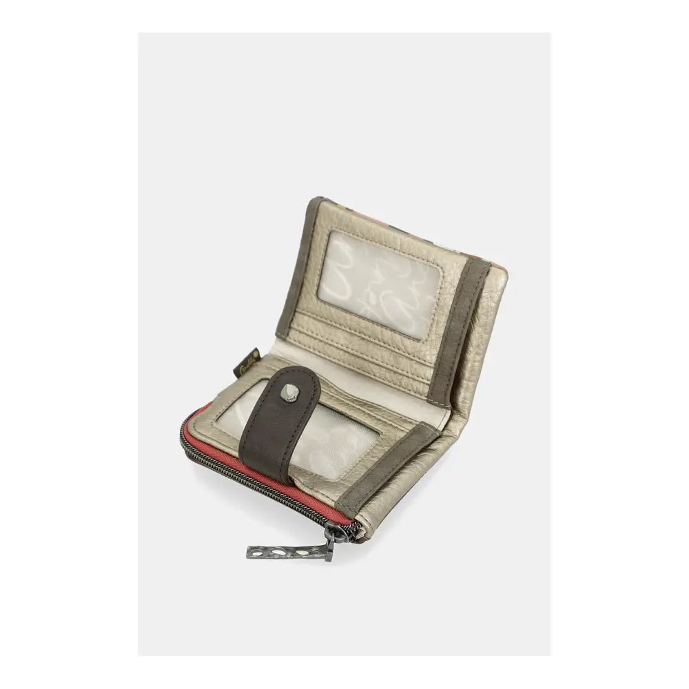Anekke Portamonete Piccolo Flessibile RFID Muse | Portafoglio con Patta