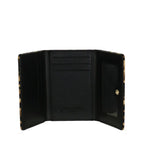 Camomilla Milano | Portafoglio S Isabel Nero | Stampa Leopardata