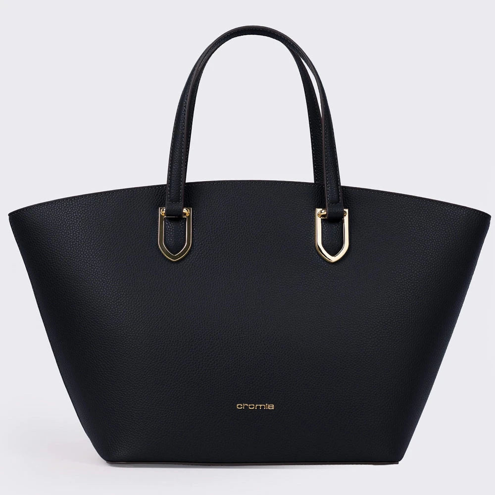 Borsa Tote Mina 2012 in Pelle Stampata Nera | Cromia