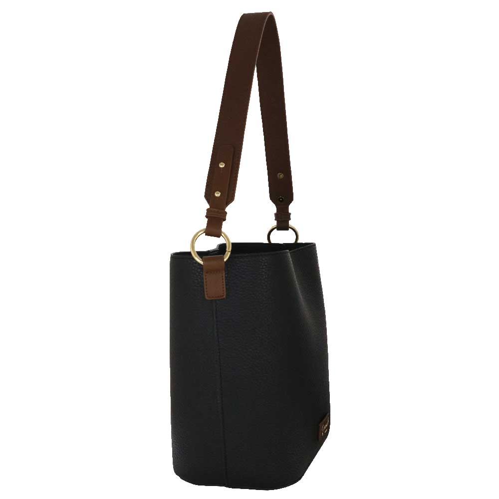 Camomilla Milano | Bag in Bag Bree M Nera con Dettagli a Contrasto
