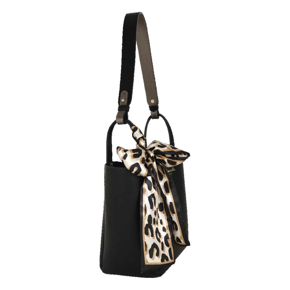 Camomilla Milano | Borsa Nancy Nera | Set Bag in Bag con Foulard