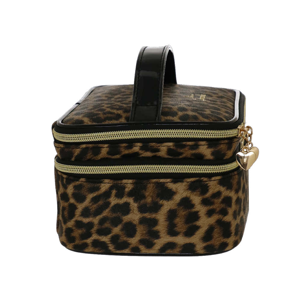 Camomilla Milano | Beauty Case M Couture | Leopardato con Porta Pennelli