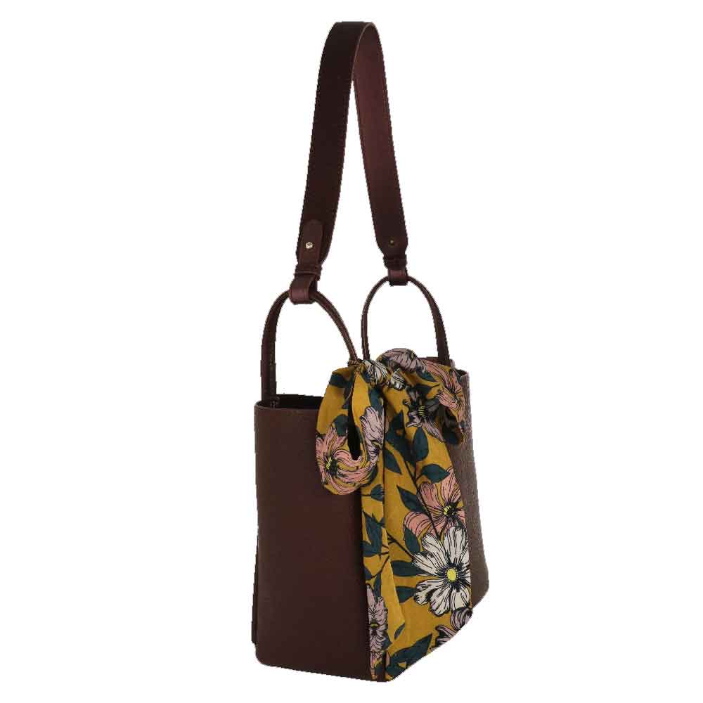 Camomilla Milano | Borsa Nancy Burgundy | Set Bag in Bag con Foulard