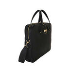 Camomilla Milano | Borsa PC Nera in Saffiano con Fiocco