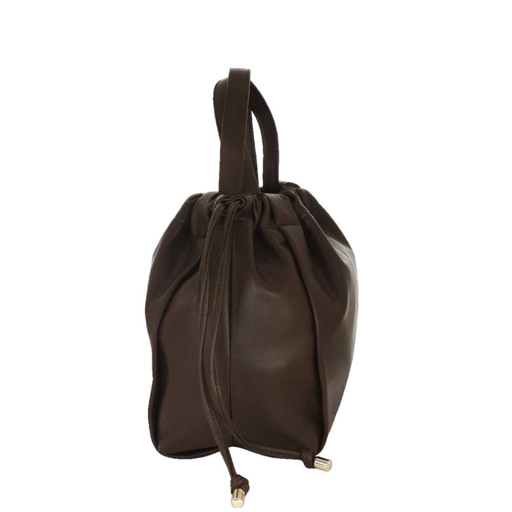 Camomilla Milano | Borsa a Mano Maty Marrone Effetto Nappa
