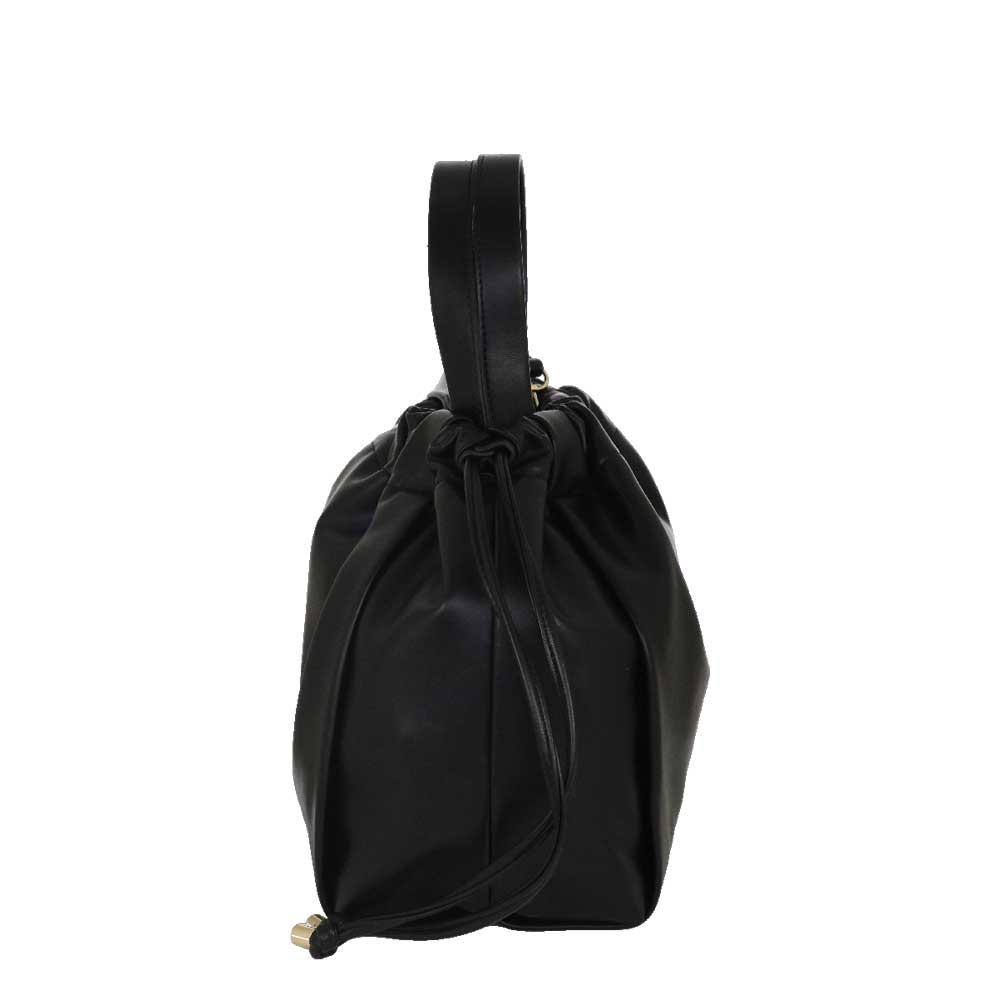 Camomilla Milano | Borsa a Mano Maty Nera Effetto Nappa