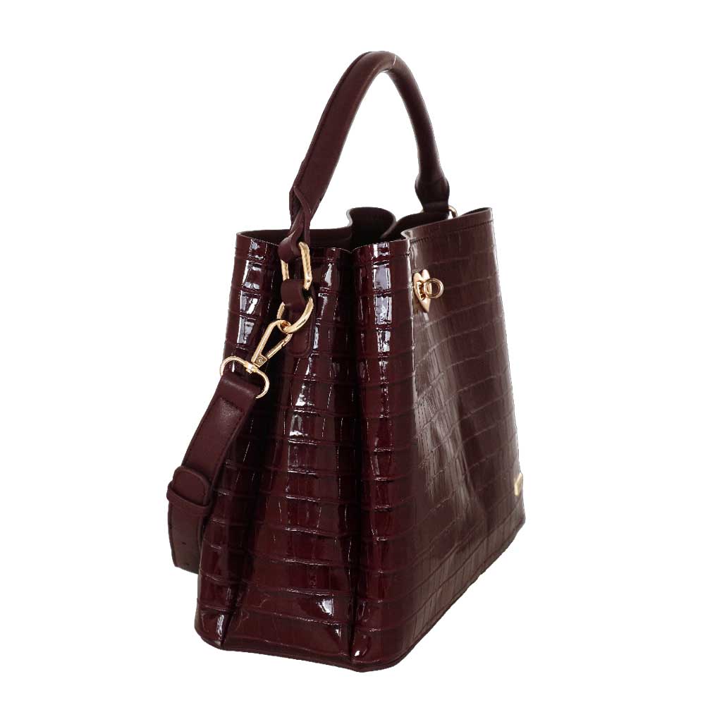 Camomilla Milano | Borsa a Mano Jill Bordeaux con Cuore