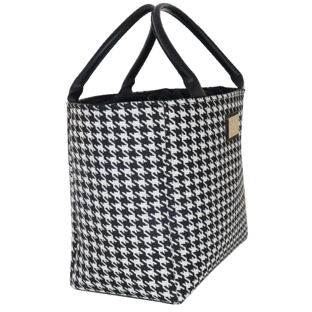 Camomilla Milano | Borsa a Mano L Lulu Nera | Pied de Poule Tapestry