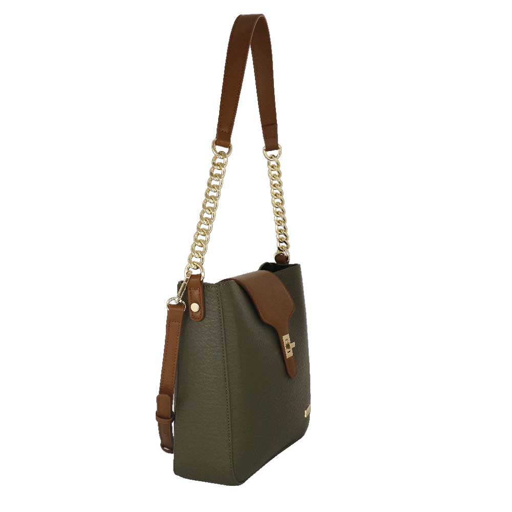 Camomilla Milano | Borsa a Spalla Emy Verde | Chiusura a Girello