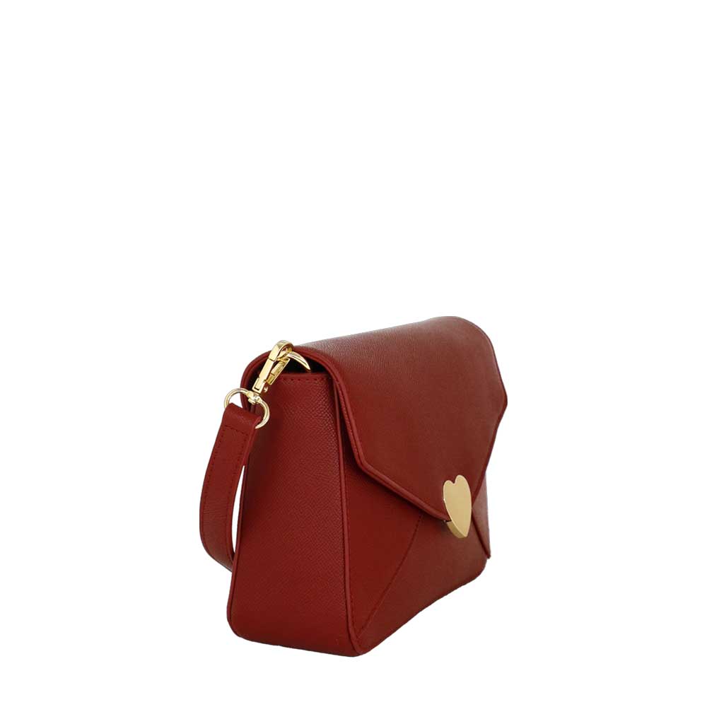 Camomilla Milano | Borsa a Spalla Nina Rossa con Chiusura a Cuore