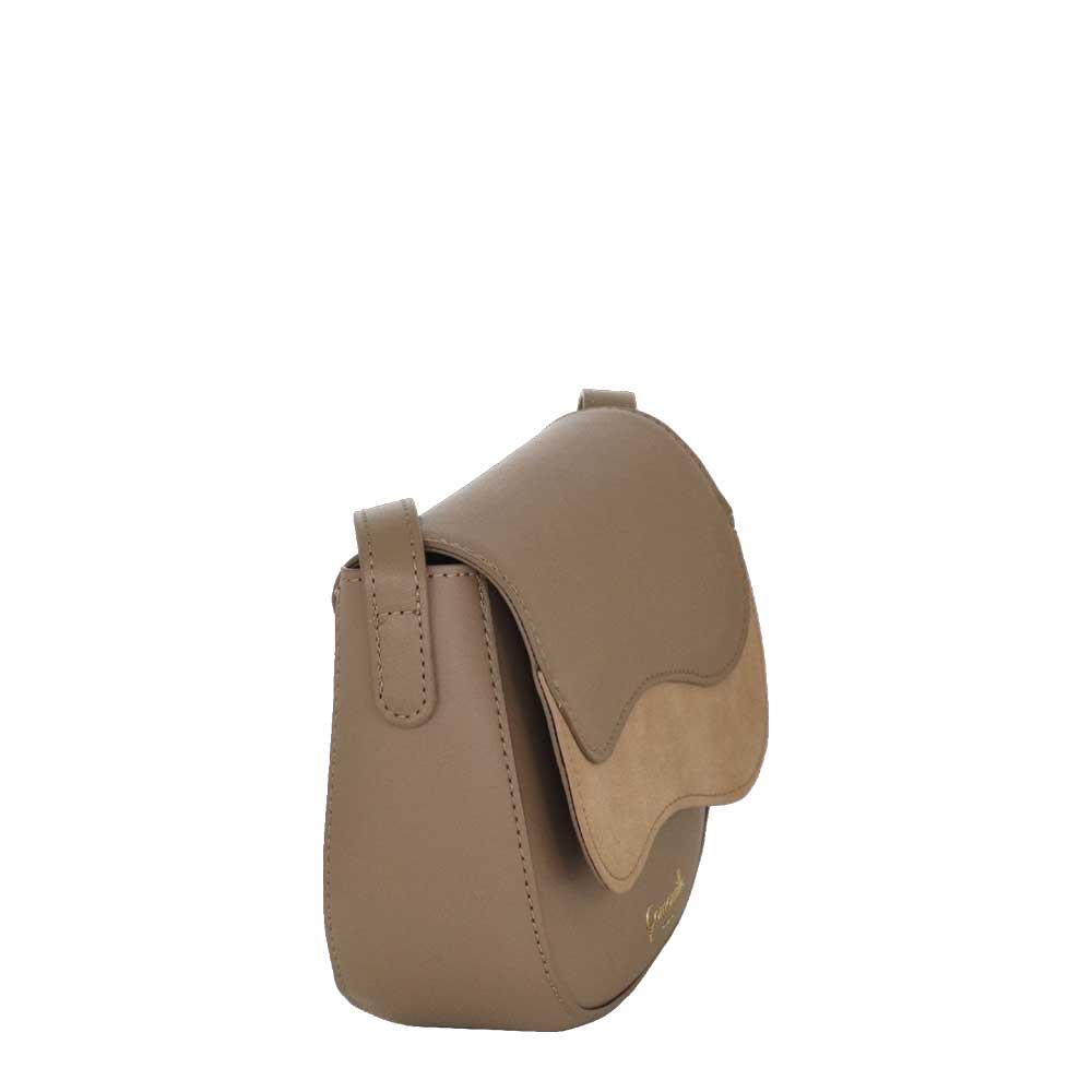 Camomilla Milano | Borsa Tracolla Emma S Tortora Effetto Camoscio